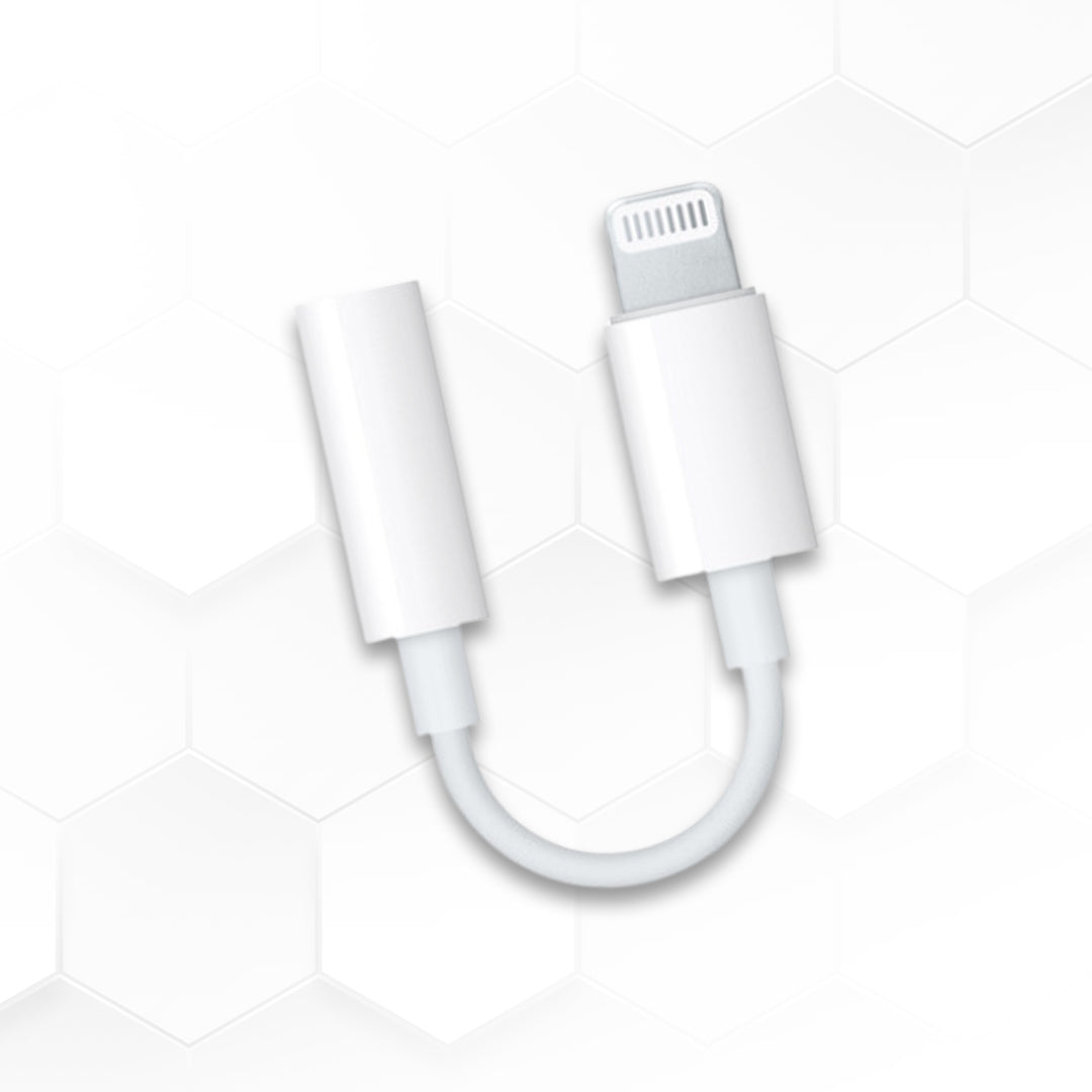 Aux to Lightning Cable - 3 Inches Cord Adaptor from 3mm Jack to iPhone or iPad